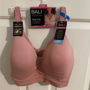 Bali New DF3380 Wireless Lined Comfort Revolution Seamless Bra Pink Mauve XL